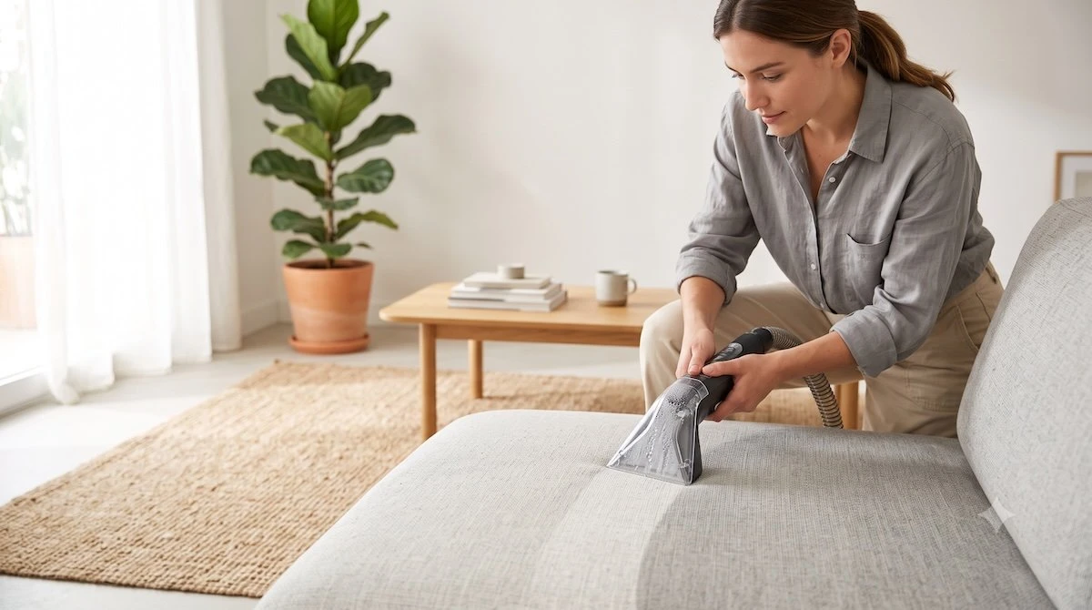 Mejor aspiradora de agua: limpieza profunda de un sofá con lava-aspiradora en casa