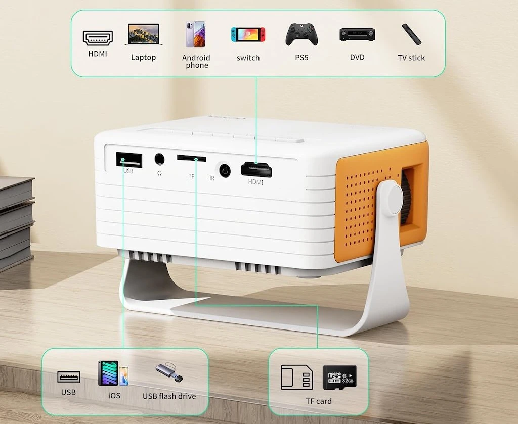 AKIYO Mini Proyector O1