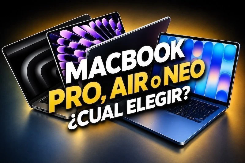 Resolvemos la gran duda: MacBook Neo, MacBook Air o MacBook Pro ¿Cual elegir?